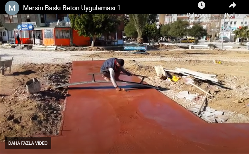 Mersin Baskı Beton Uygulaması 1